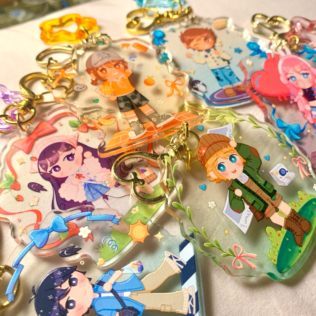 [OMORI: Picnic Reunion Series Acrylic Keychain] Original FanMerch by Akirozu