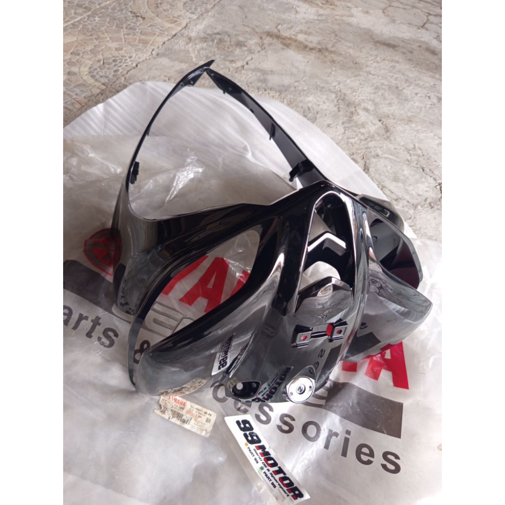cover tamend body depan hitam 1DY yamaha jupiter z1 115
