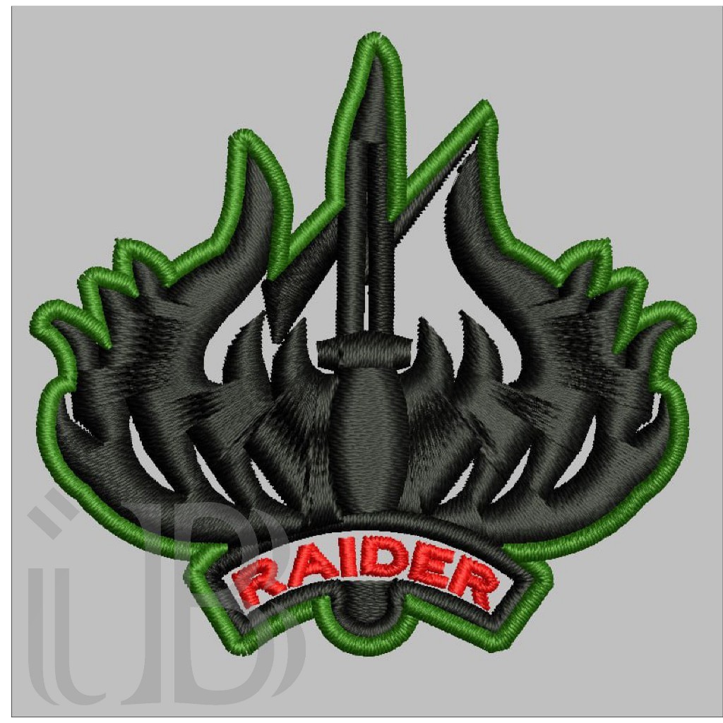 012 BRIVET WING RAIDER PDL TNI AD PERKERAS MIKA BORDIR - Kreasibordir