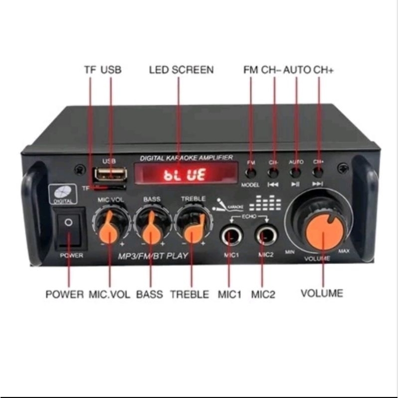 Power Amplifier Bluetooth Fleco BT-296 600W/Amplifier Bluetooth Fleco BT-296 600 WATT