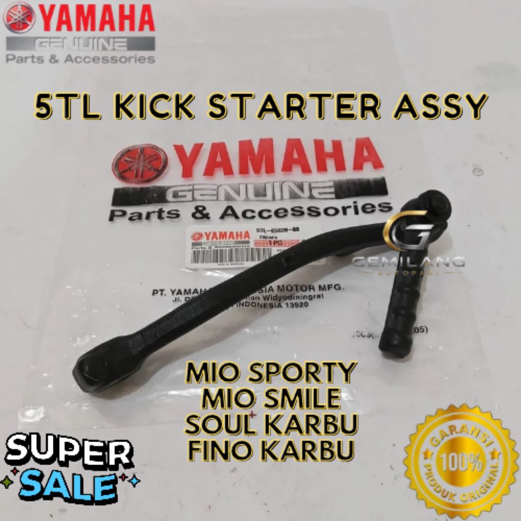 KICK STARTER ASSY KODE 5TL, KICK STARTER ASSY MIO SPORTY, KICK STARTER ASSY MIO SMILE, KICK STARTER 