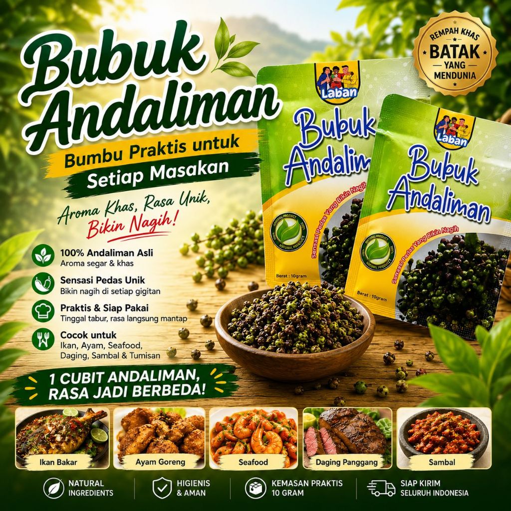 BUBUK ANDALIMAN / ANDALIMAN MURNI 100%