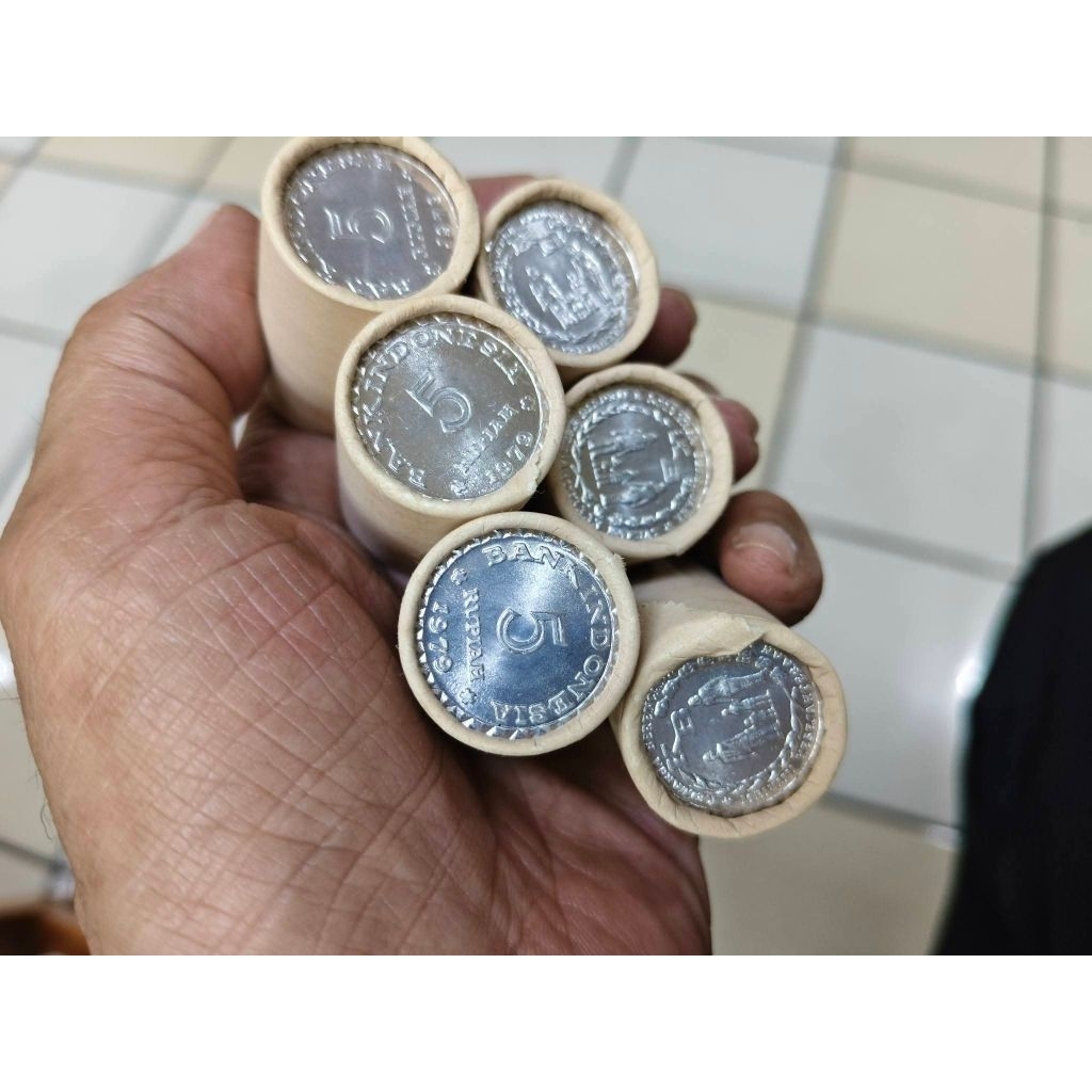 Koin Kuno ROLL 5 Rupiah Keluarga Berencana LUSTER