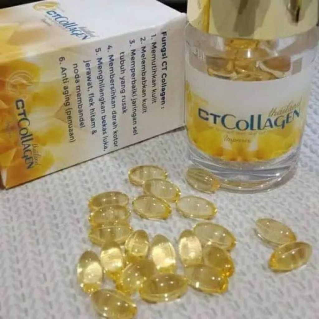 CT Collagen Thailand obat pemutih kulit badan ampuh terpercaya CT Collagen original Ct Collagen Supl