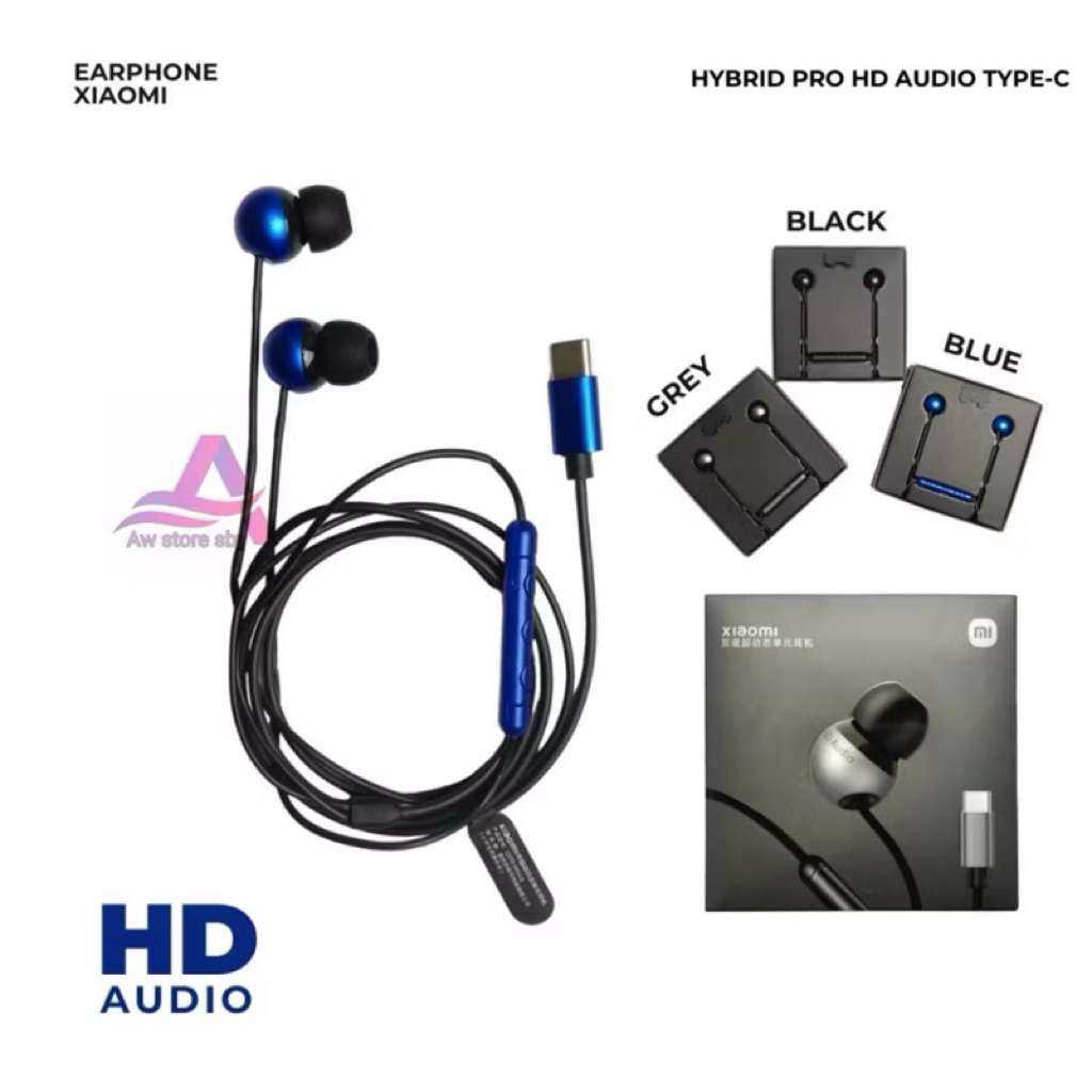 Headset Xiaomi Super Dynamic HD Audio Earphone Redmi Note 6 7 8 9 10 11 12 Pro Poco X2 X3 X4 X5 F2 F
