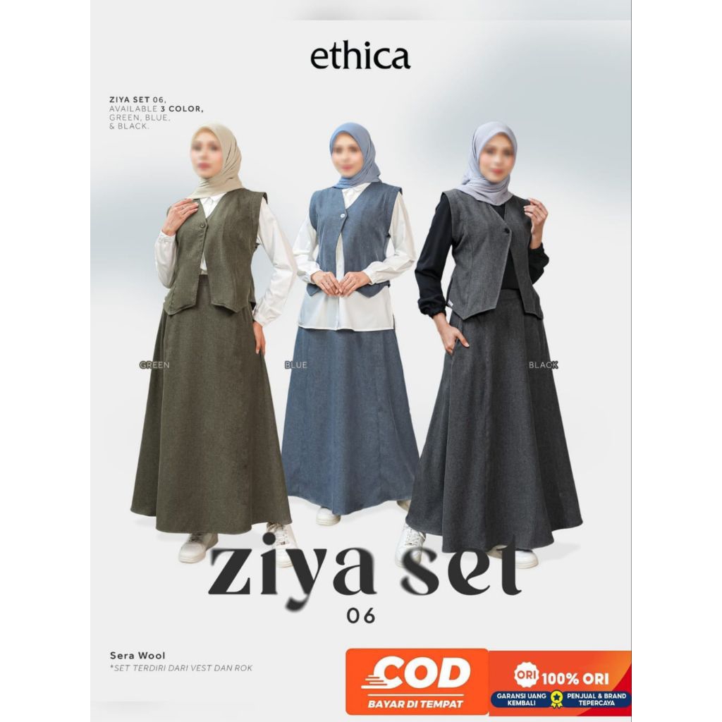 ETHICA | Ziya Set 06 - Setelan Ethica Terbaru - Original - Setelan Daily Ethica