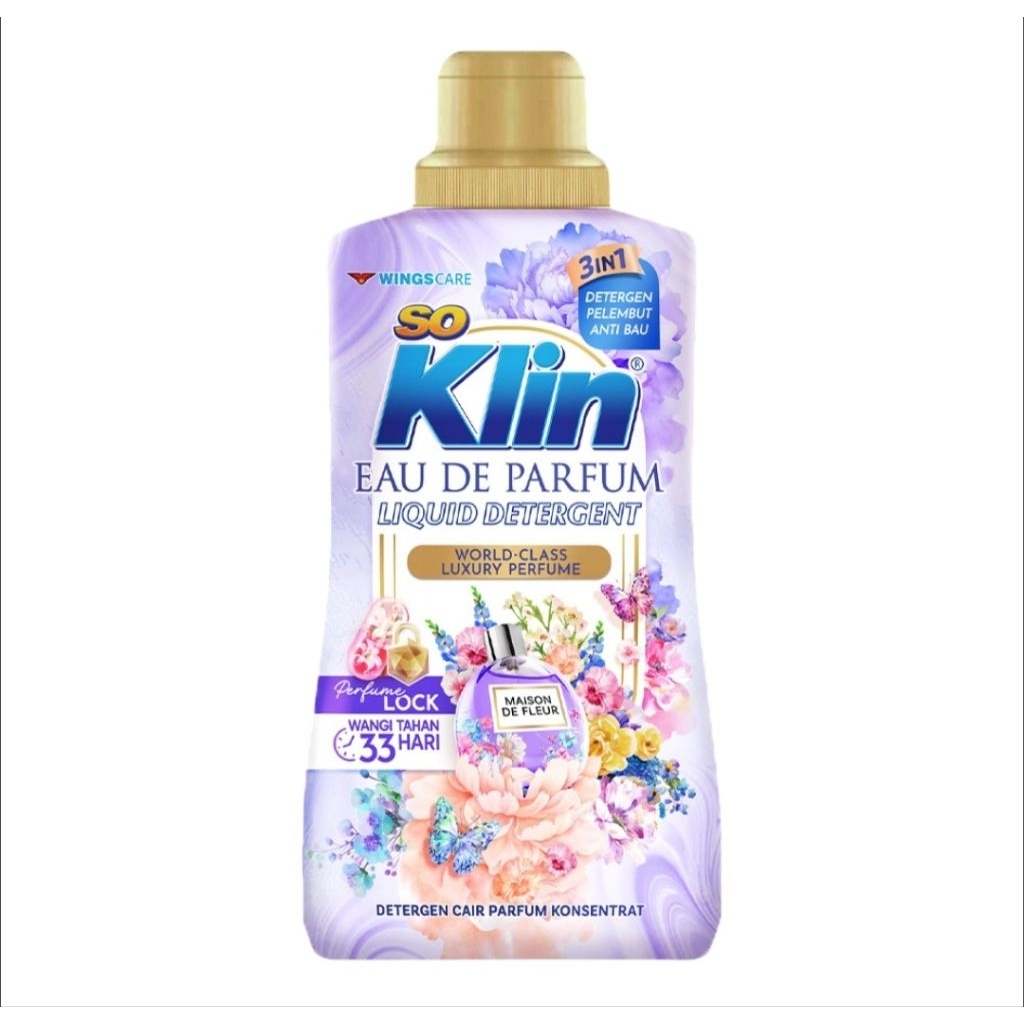 So Klin Deterjen Cair Eau de Parfum Maison de Fleur 700g