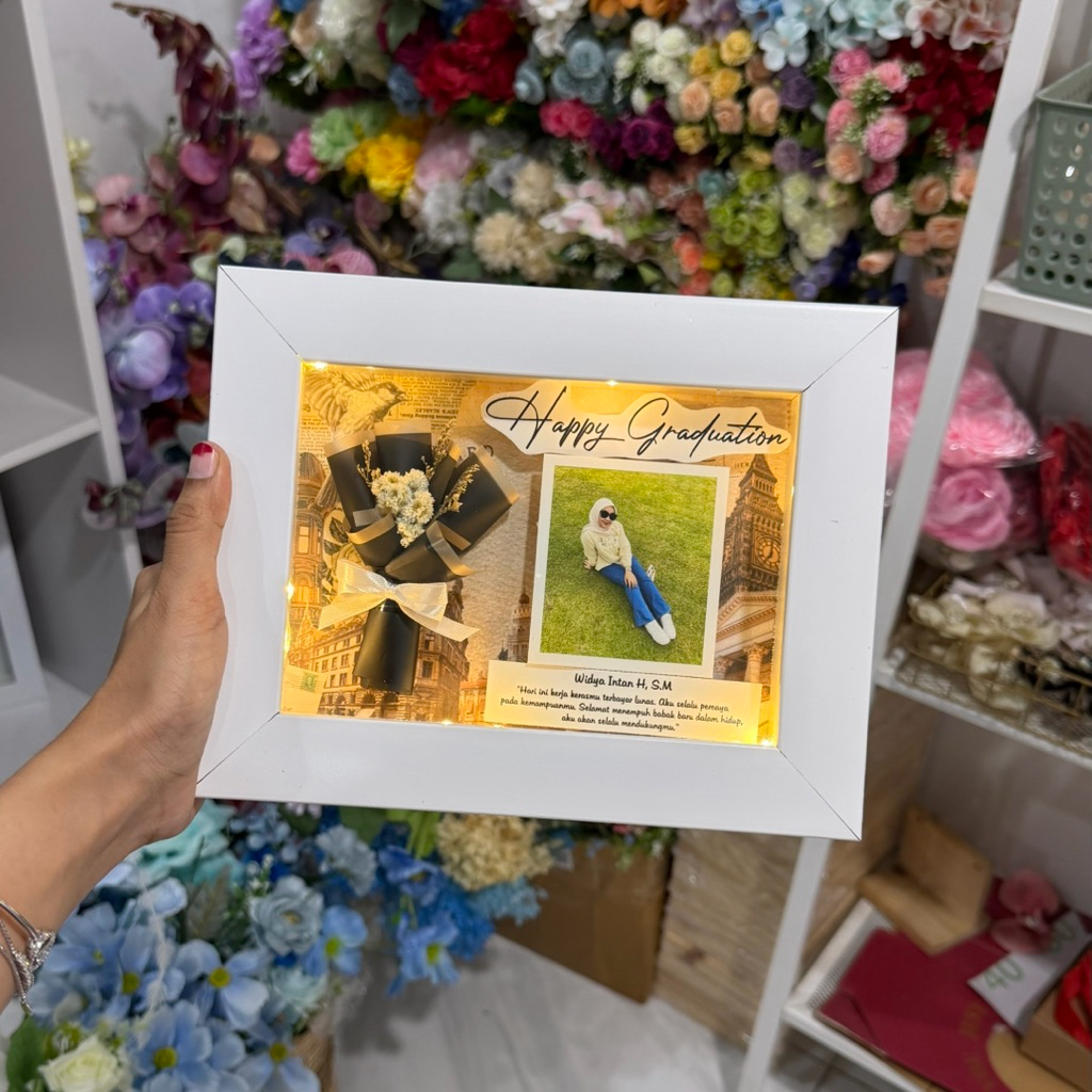 Pigora bingaki frame 3D kado ultah cewe kado wisuda pacar hadiah valentine kado pernikahan kado anni