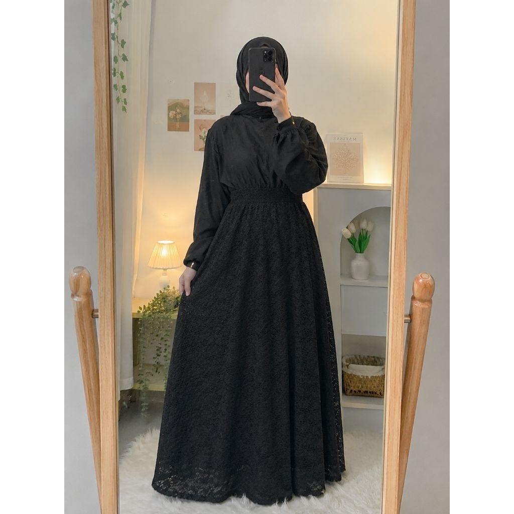 Pl gamis satin brukat