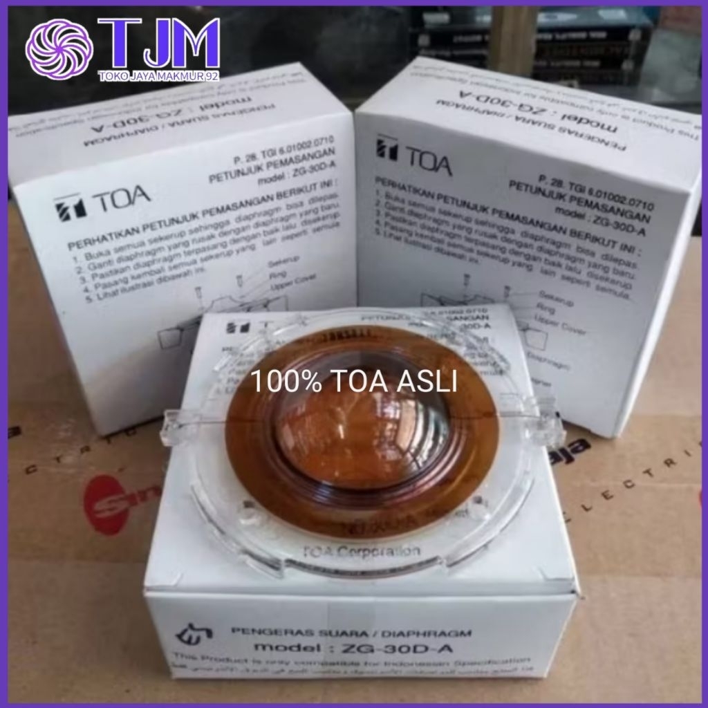 DIAPHRAGM SPUL SPULL TOA ZG-30D-A 25W SPULL TOA ZG30DA 25 W FOR CORONG SPEAKER ZH-5025B ZH-5052B SEP