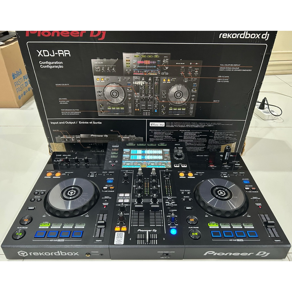 Alat DJ Pioneer XDJ RR Fullset Box Original Controller DJ Rekordbox Edition Operation With USB Like 