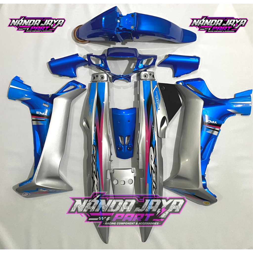 cover bodi fizr biru silver high quality - bodi set fizr high quality - kap fizr premium - fizr