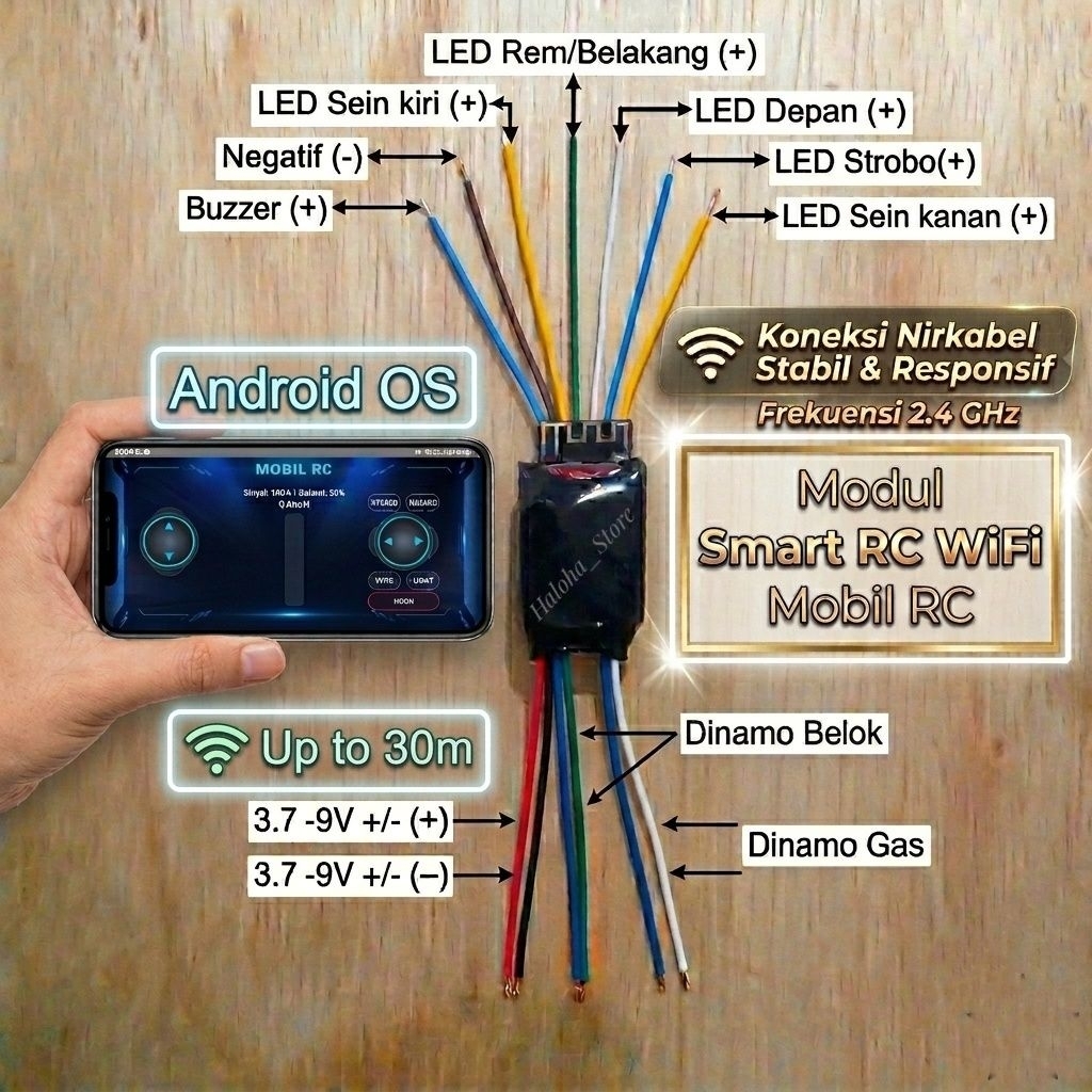 Modul Mobil RC Receiver Smart RC WiFi (Android Control)