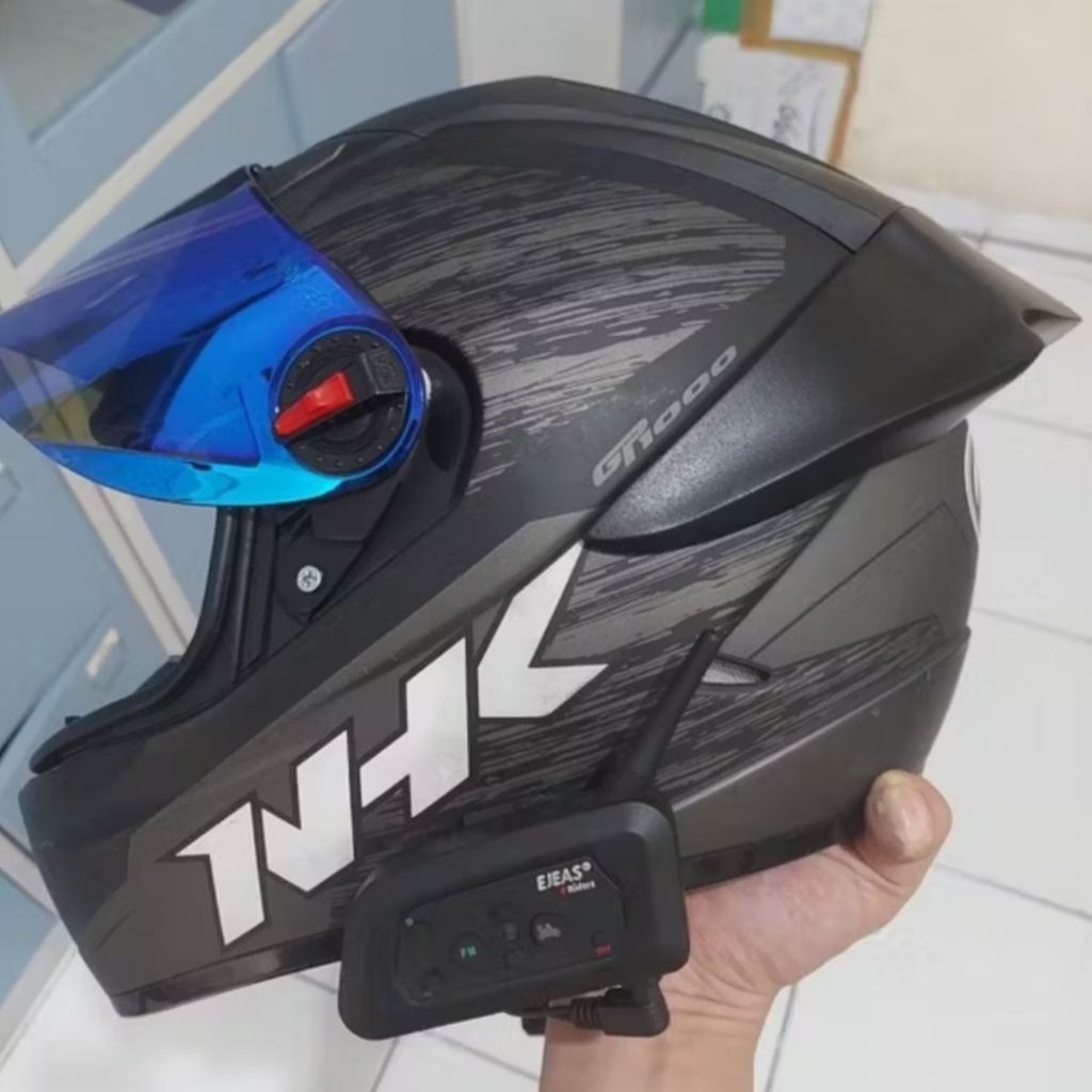 Visor Blue Helm NHK GP1000 Kaca Helm Biru GP 1000