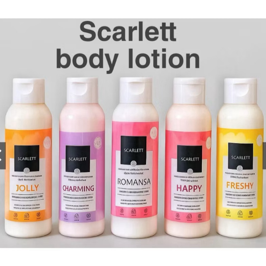 Lotion Pemutih Kulit Scarlett Body Lotion 60ml - Mencerahkan, Melembabkan, Meratakan Rona