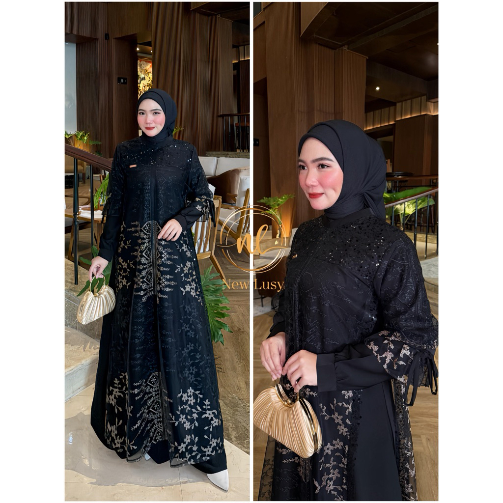 MECCA DRESS - meca dress new lussyARUNIKA DRES Gamis new lusy  MYZA DRESS / Karina deess / new lusy 