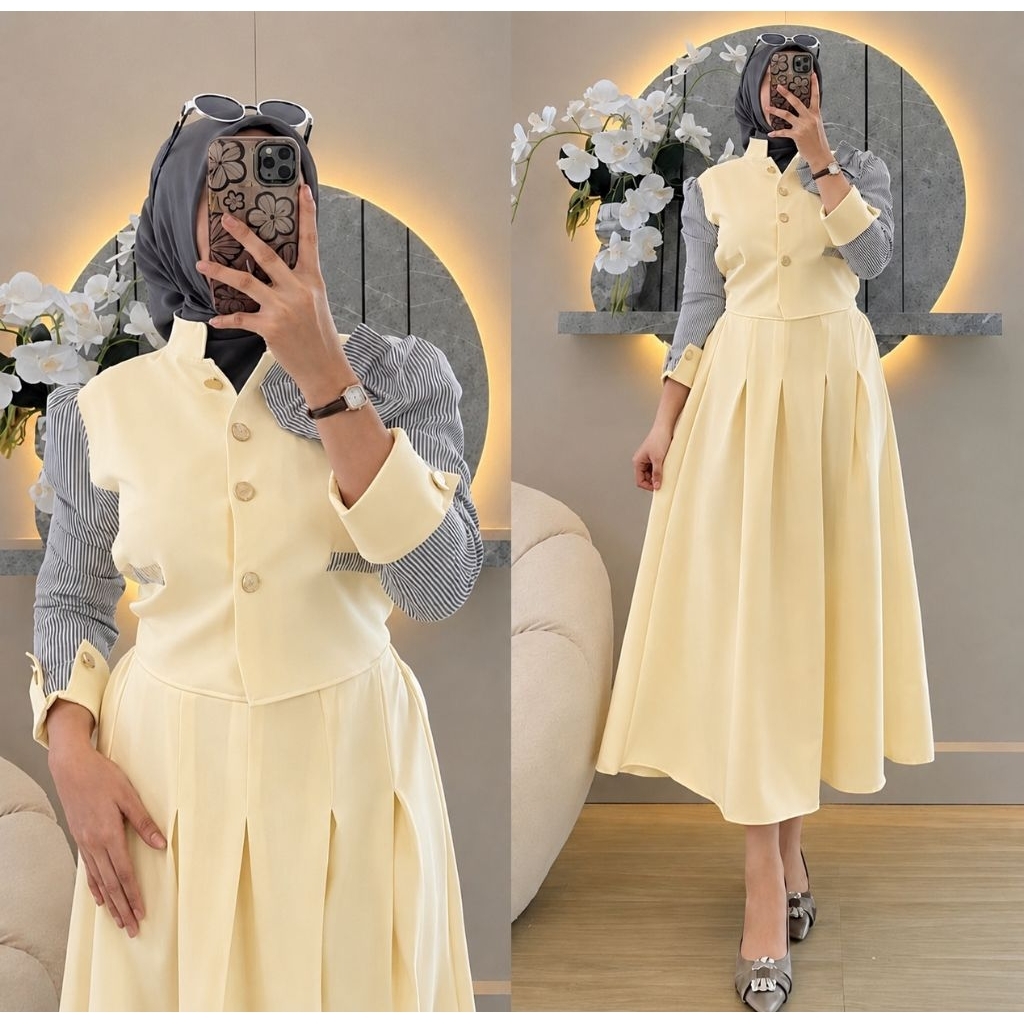 Hana set rok / setelan muslim / one set rok