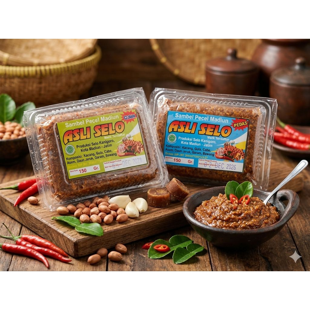 SAMBEL PECEL KHAS MADIUN, SAMBEL PECEL ASLI SELO, BUMBU PECEL MADIUN