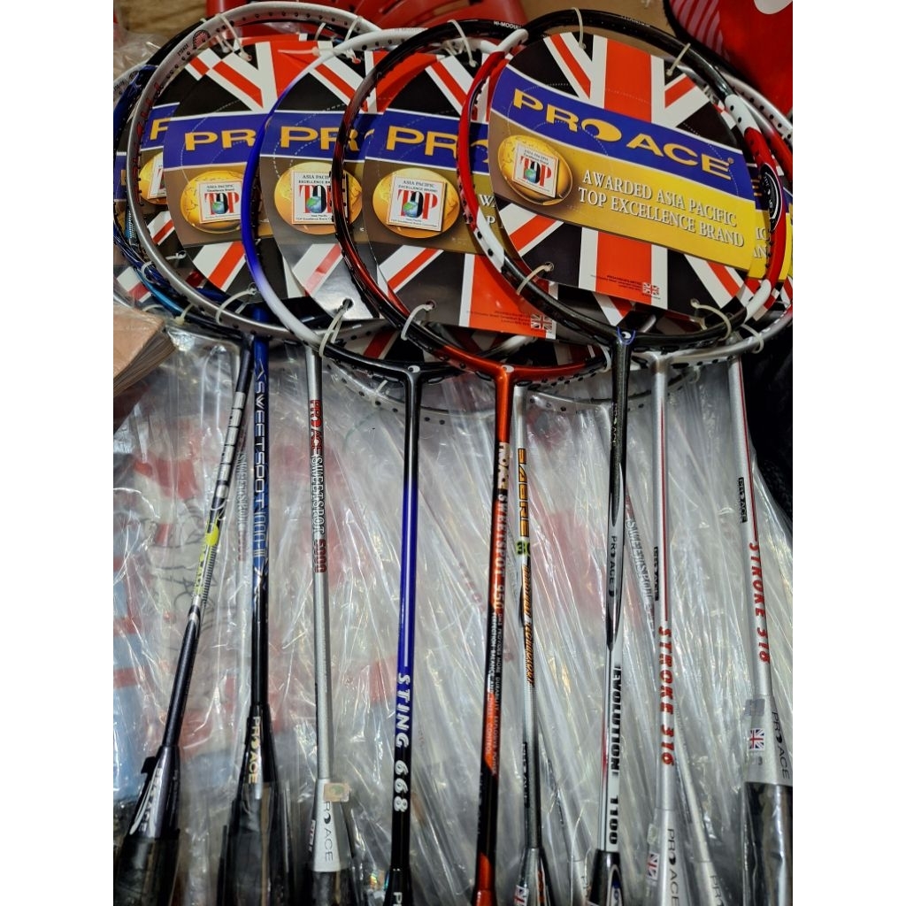 Raket Badminton Pro Ace Sweetspot 5000, SS5000 Original Batang