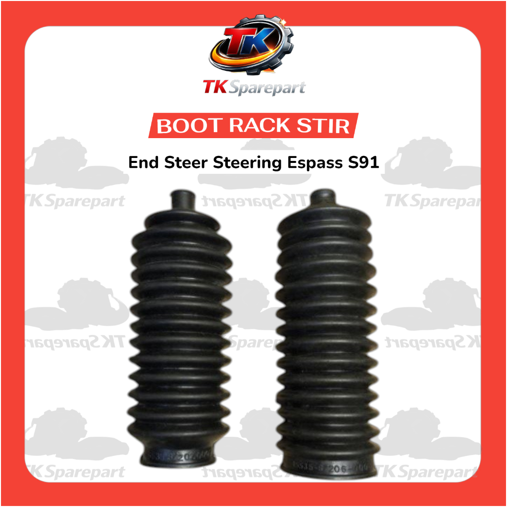 Karet Boot Stir Rack End Steer Steering mobil Zebra Espass S91 S92