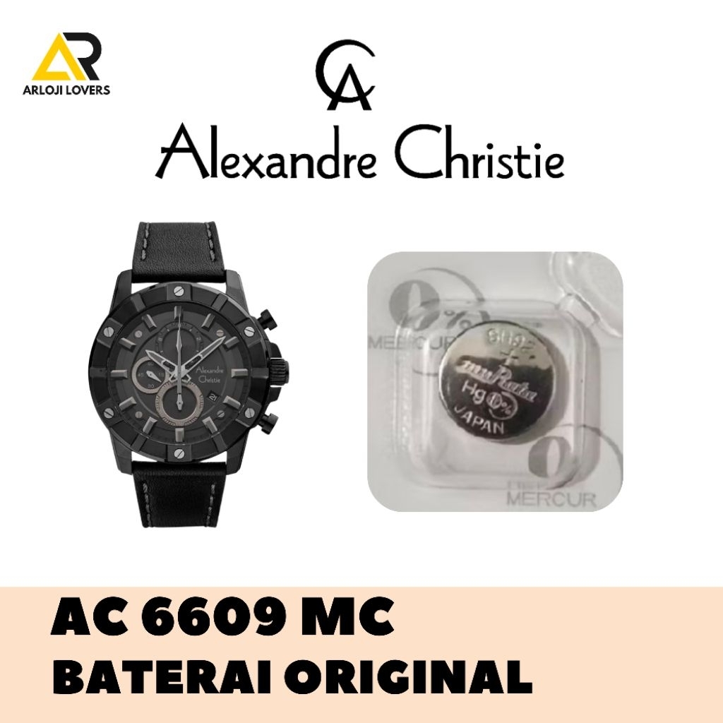 Baterai Jam Alexandre Christie AC6609MC Original