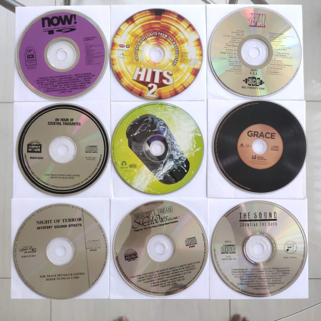 Borongan 9 CD kompilasi (hanya disc)