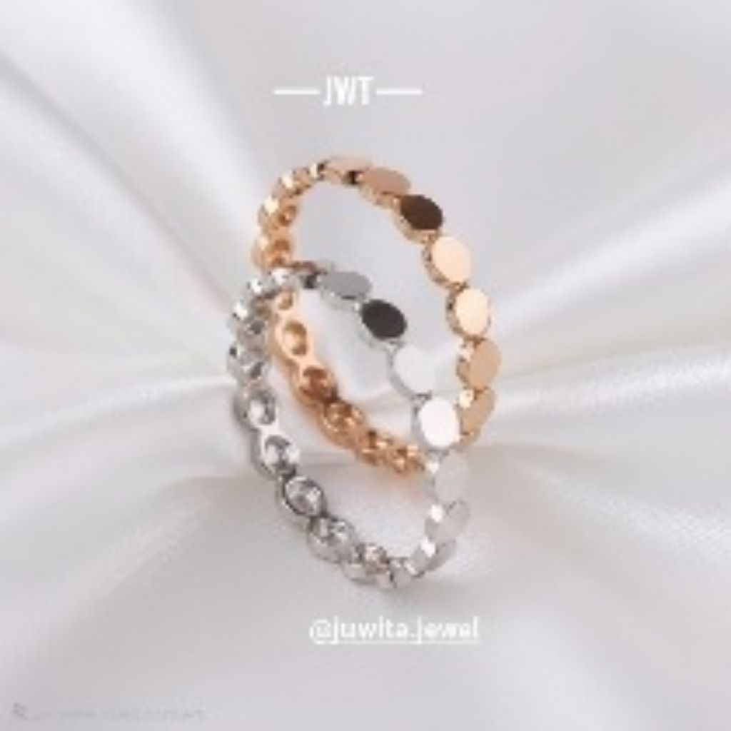 CINCIN EMAS 17K FASHION MONOGRAM CHOMET BULAT MY LOVE