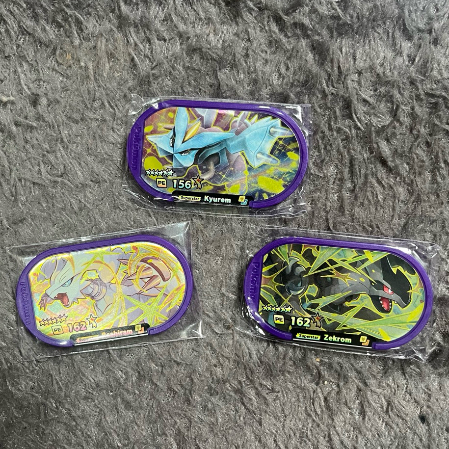 MEZATAG POKEMON MEZASTAR ORIGINAL 100% - LEGACY TAG ZEKROM / KYUREM / RESHIRAM