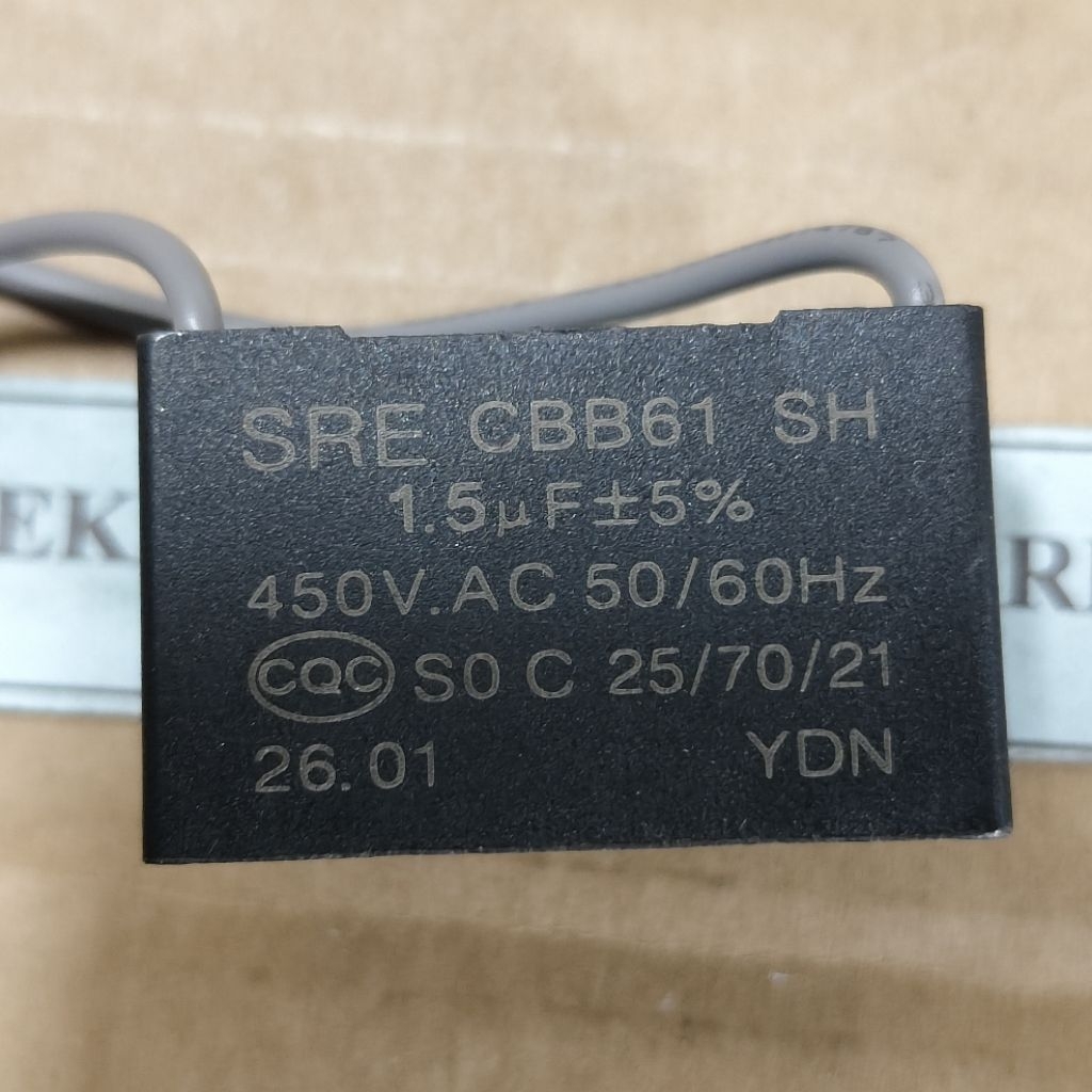 KAPASITOR KIPAS ANGIN 1,5UF 450V CAPASITOR 1,5 UF 450 V