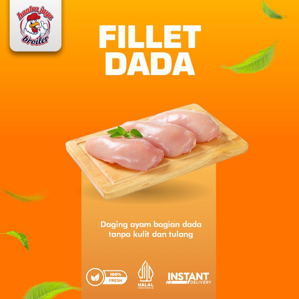 FILLET DADA Ayam Segar Bandung 1 kilo Kg 500 gram  | Daging Fillet dada Ayam Broiler Fresh Harian | 