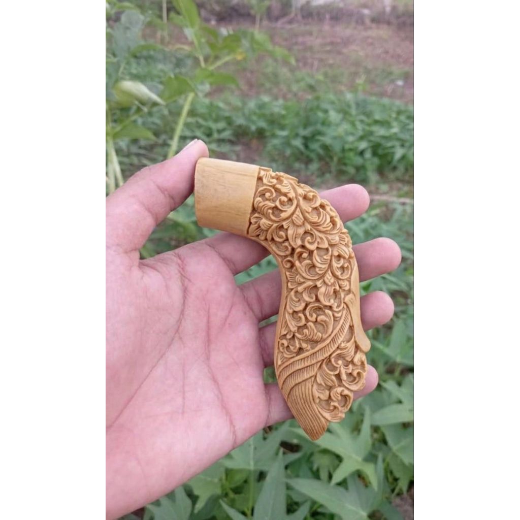 DEDER KERIS BADIK SULUR API FULL UKIR BAHAN SERBUK TULANG