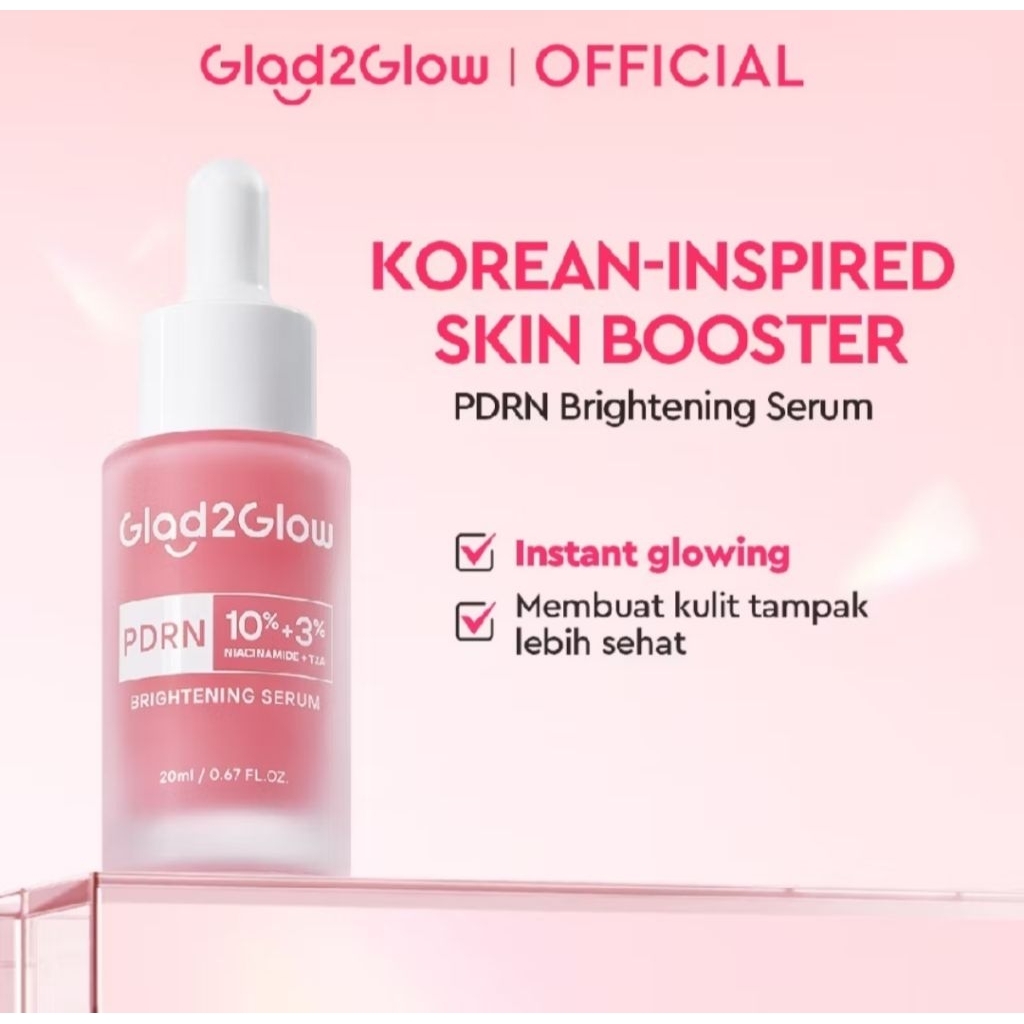 Glad2glow serum PDRN SKIN BOOSTER korean inspired