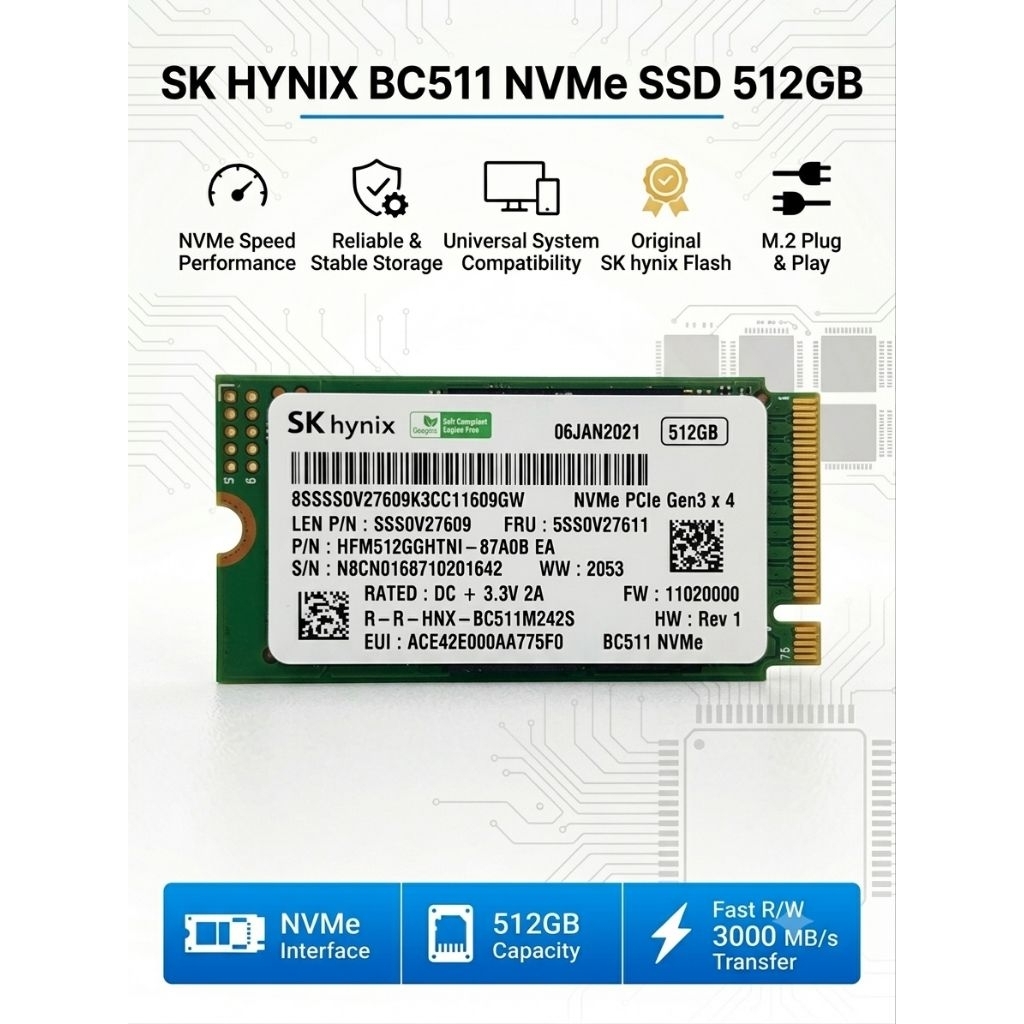 ssd SKHynix 512gb 2242