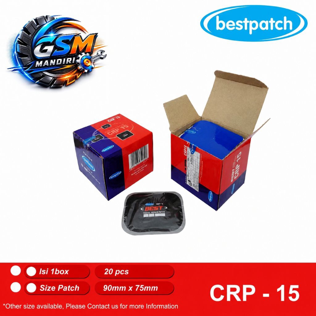 Bestpatch CRP 15 - Radial / Karet Tambal Ban Tip Top