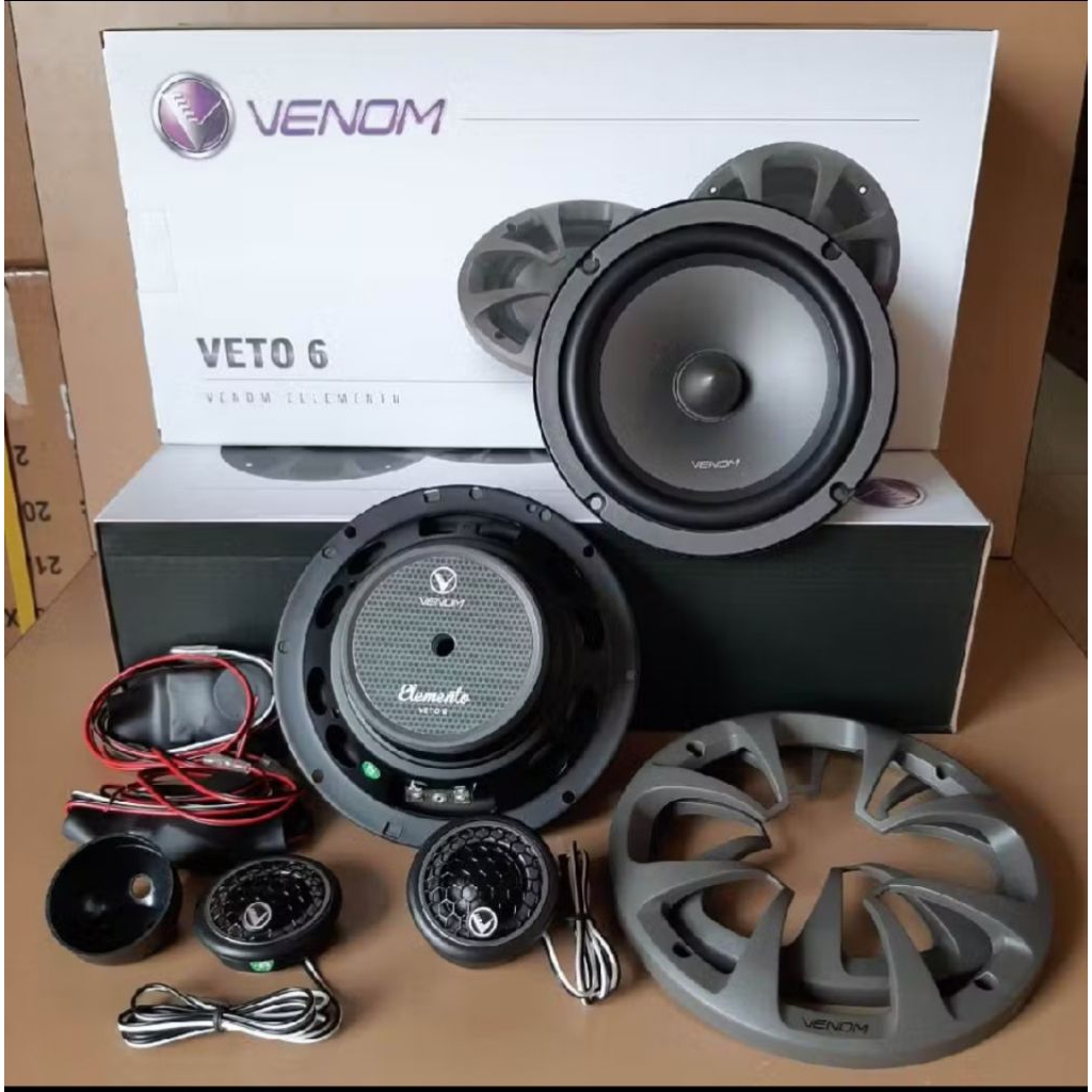 Speaker split venom elemento veto 6/ speaker mobil venom 6 inch