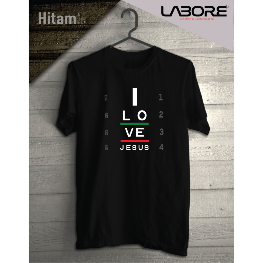Kaos Rohani Kristen Katholik - I Love Jesus