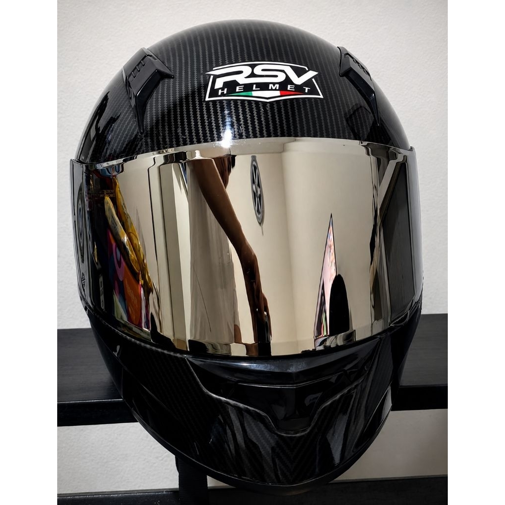 HELM RSV FF300 CARBON SIZE L (1 VISOR CLEAR 2 VISOR IRIDIUM)