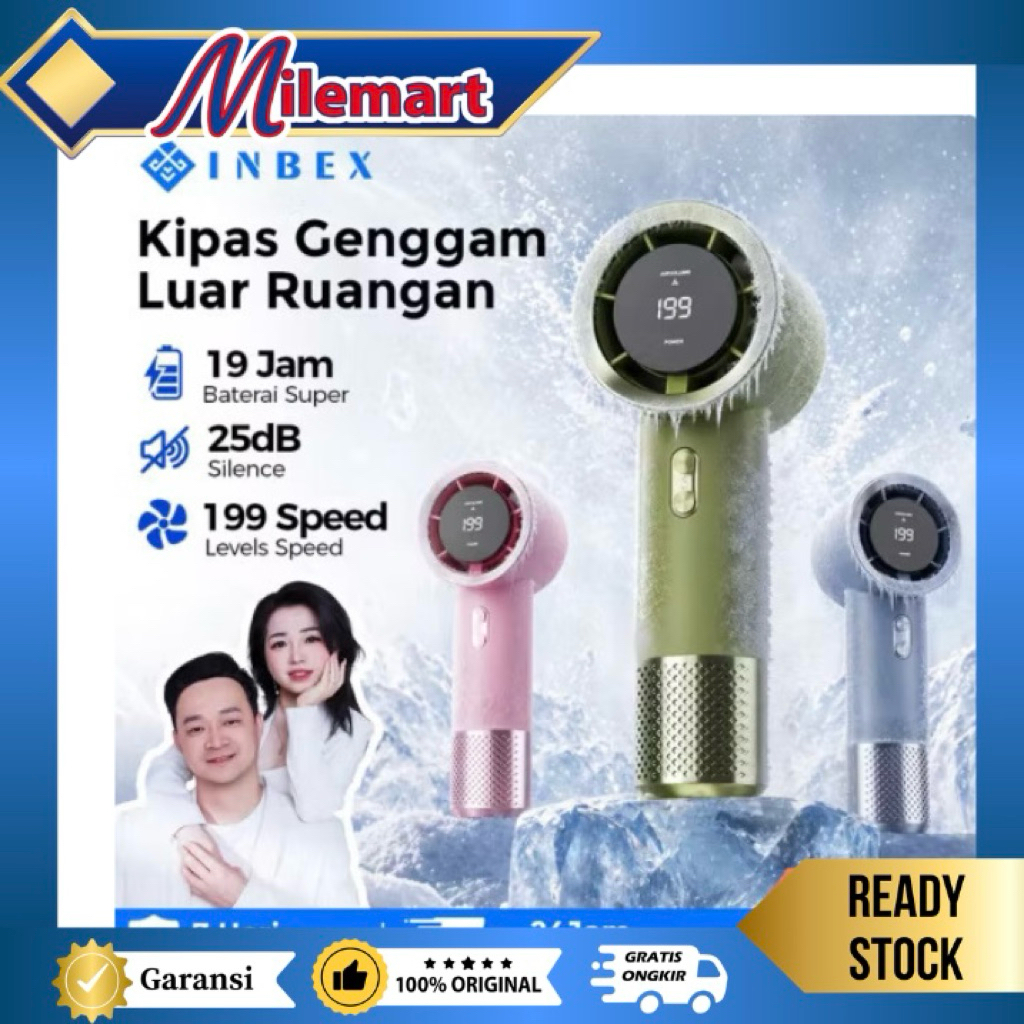 INBEX Kipas Angin Mini Portable Cooler HP 17000RPM / Kipas Mini Portabel