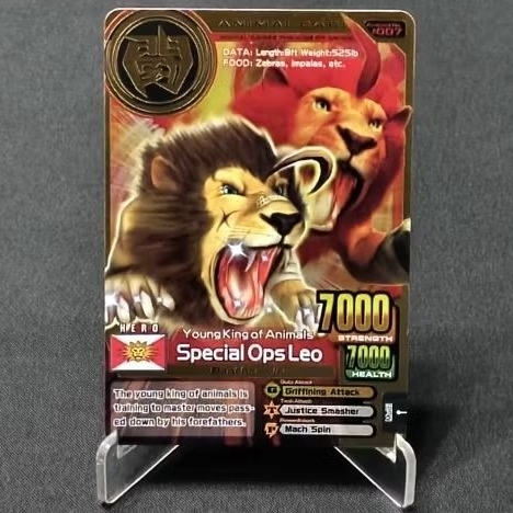 GAME ARCADE ANIMAL KAISER PLUS VERSION 3 SPECIAL OPS LEO ANIMAL CARD GOLD ORIGINAL