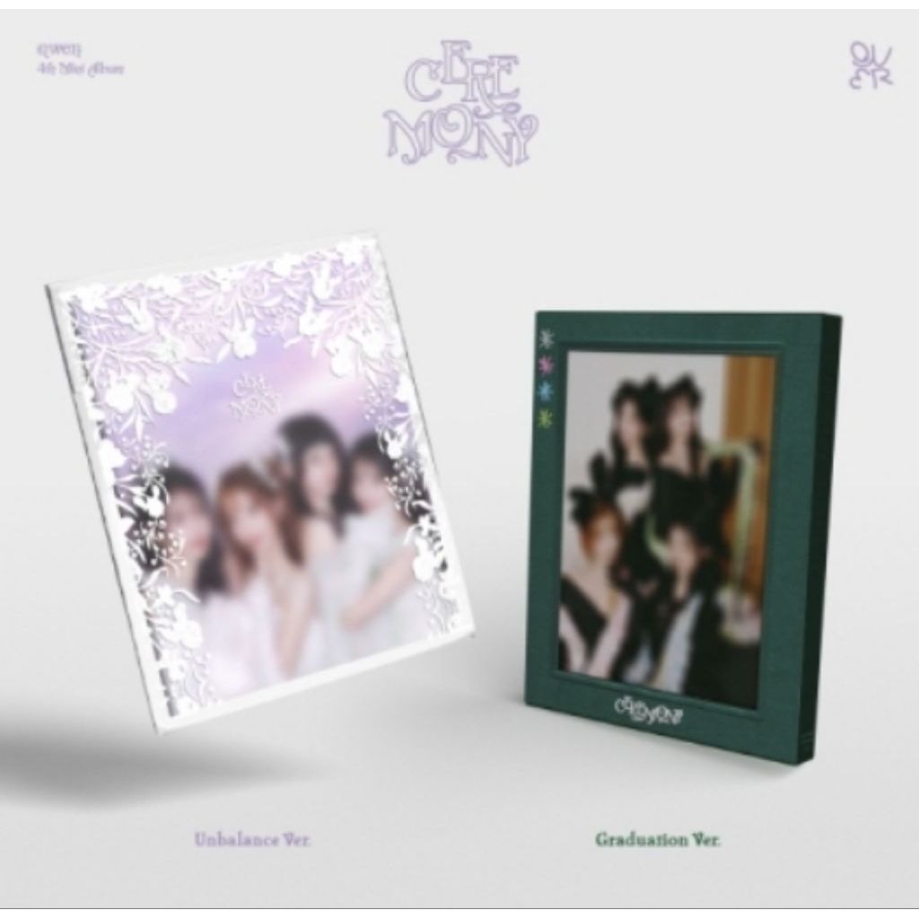 Qwer Official Album Ceremony Unbalance Graduation Photobook Version chodan magenta hina siyeon off a