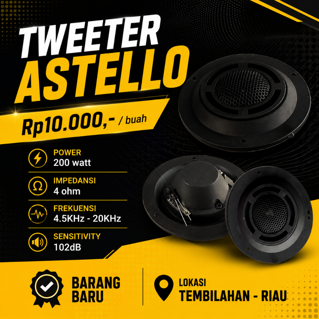 Speaker Tweeter Astello 200 Watt