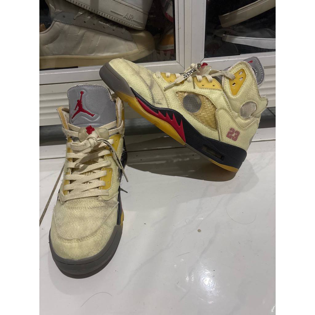 Jordan 5 “off-white” size 42/27.5cm