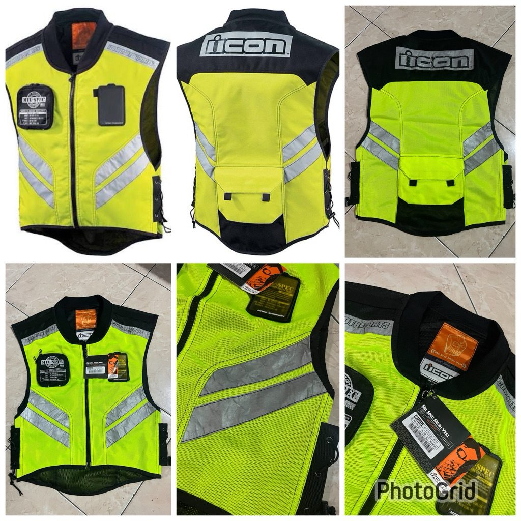 ICON ROMPI MOTOR SPORT JAKET PELINDUNG DADA TOURING PRIA JACKET PRIA