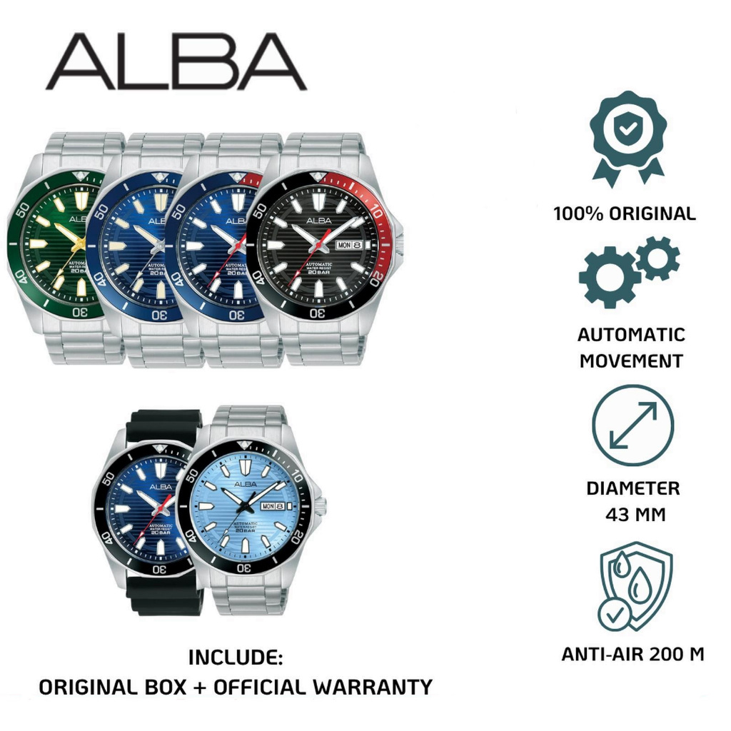 Alba Men Automatic AL4449 AL4449X1 AL4453 AL4453X1 AL4455 AL4455X1 AL4457 AL4457X1 AL4459 AL4459X1 A
