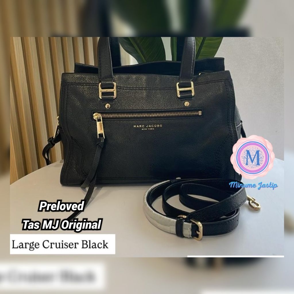 Preloved Tas MJ Original Large Cruiser Black Leather