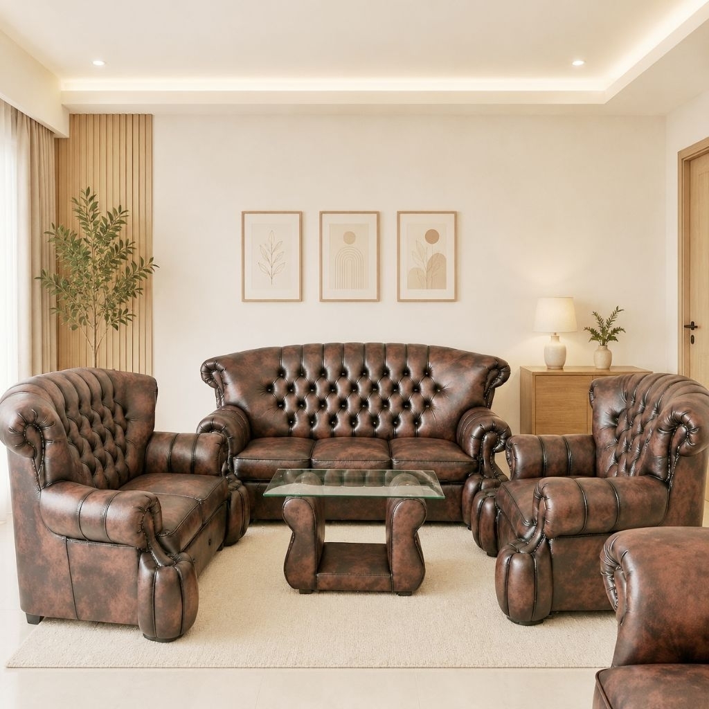 READY Sofa Jaguar Minimalis model 3-2-1+ meja kaca