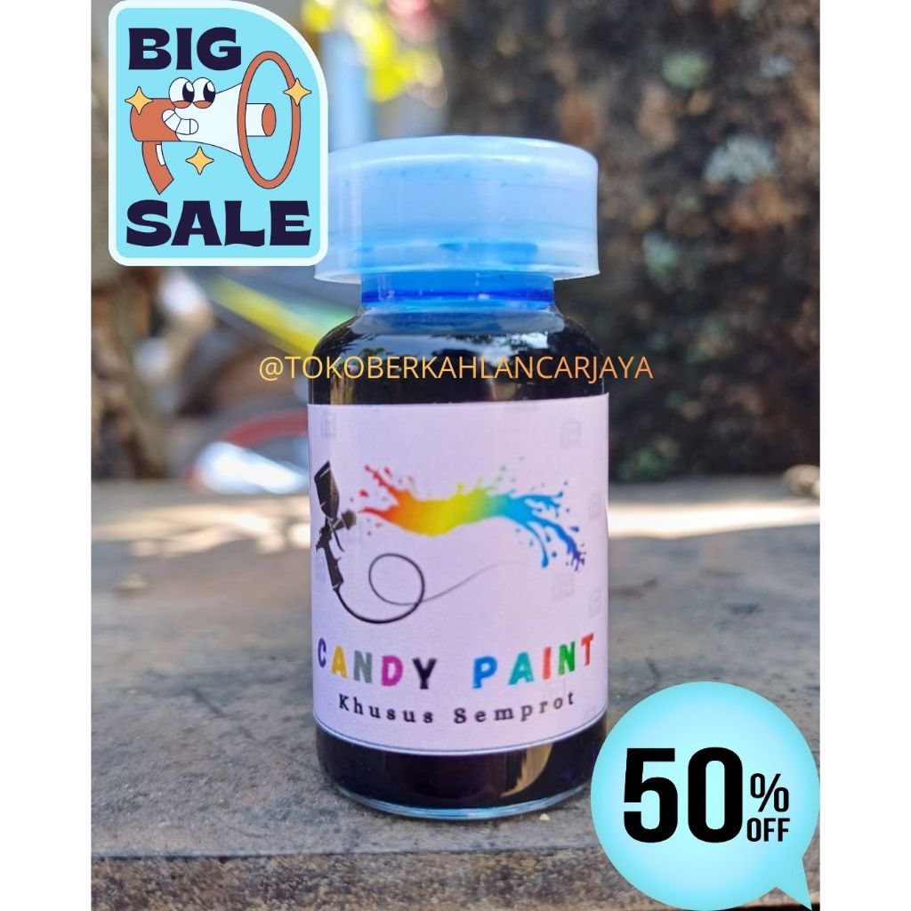 (SEMPROT) 12,5 ML CANDY PAINT SEMPROT PEWARNA LOGAM CHROME CANDY PAINT CAT PERAWATAN BODY KENDARAAN