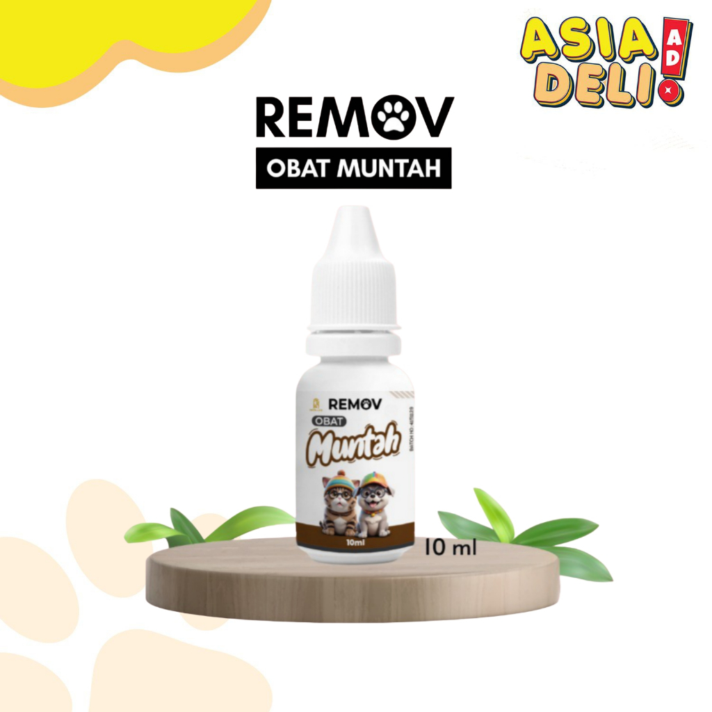 REMOV OBAT MUNTAH 10ml - Obat muntah untuk Anjing dan Kucing