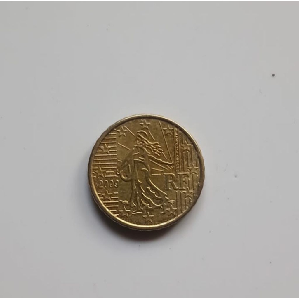 Koin euro 10 cent spanyol 2009 bersih