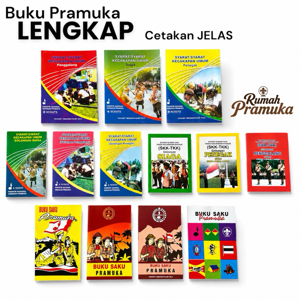 Buku Pramuka Lengkap SKU Baru  Buku Saku Buku Skk Pramuka